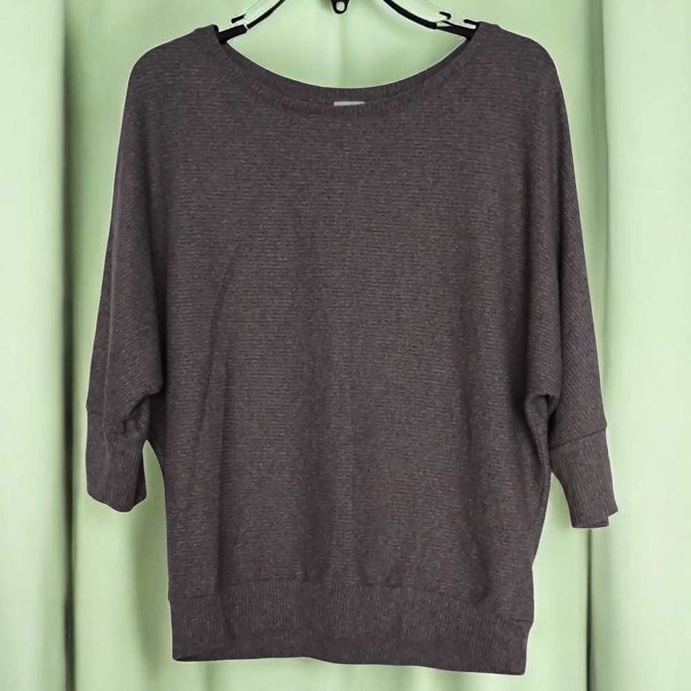Lucky Brand Charcoal Crew Neck Sweater
